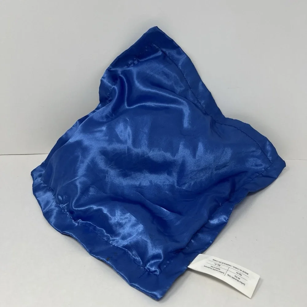 Disney Security Blanket 11in Blue Rolly Puppy Dog Pals Star Satin Lovey
